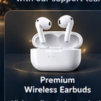Illustration of Wireless Earbuds